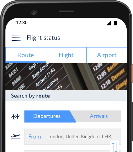 Flight status search | British Airways